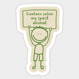 Caetano veloso (Funny musician) Sticker